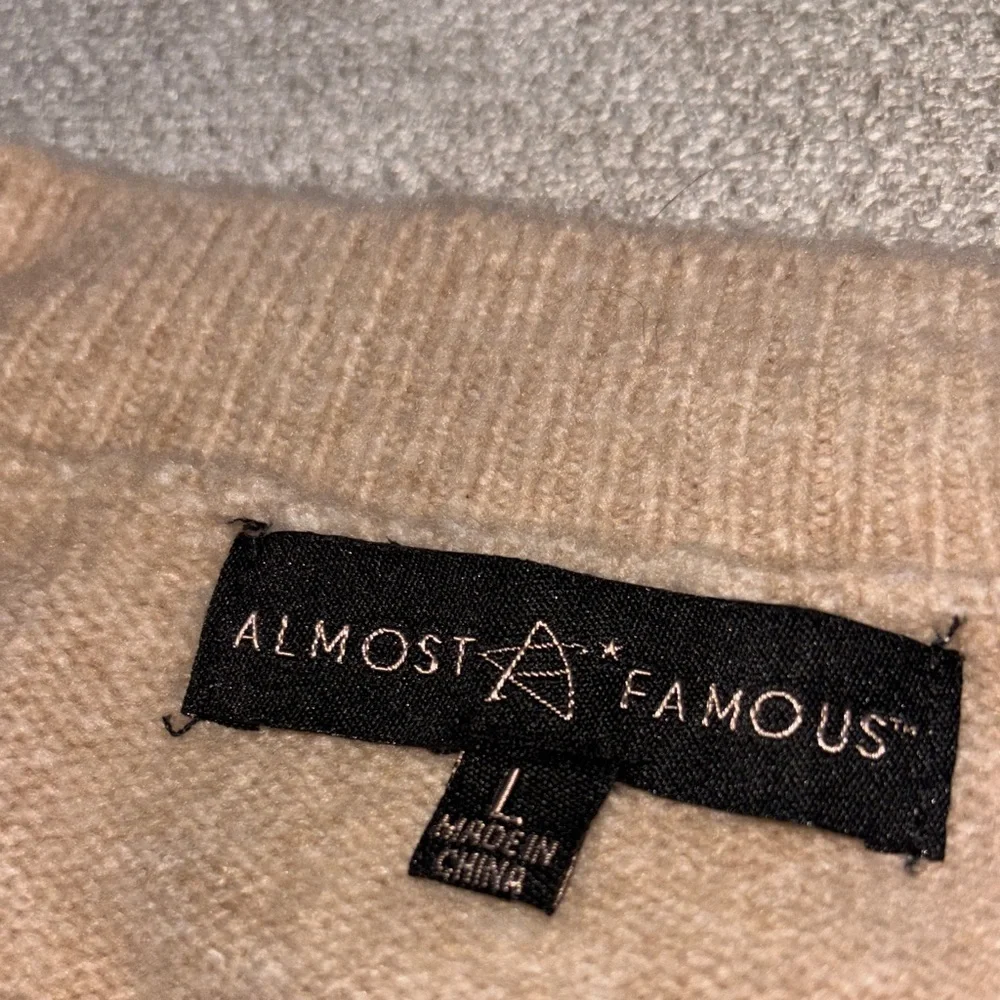 Almost Famous Women's Soft Beige Cardigan - Picture 4 of 7